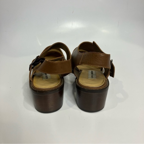 Vintage Gloria Vanderbilt brown leather sandals size 8 - Picture 4 of 8